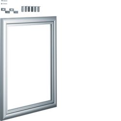 Дверь серебристая  для зеркала или картины для встраиваемых щитов Volta 2-рядных / Hager VZ807N