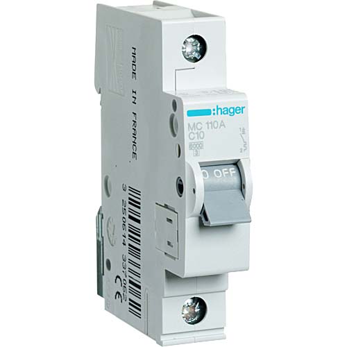 Автомат Hager C10А / 1 пол / MC110A - фото 1