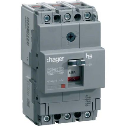 Автомат Hager 80-50А / 3 пол / X160 / 40kA / HNA080H