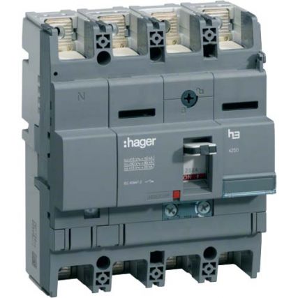 Автомат Hager 160-100А / 4 пол / X250 / 40kA / HNB161H