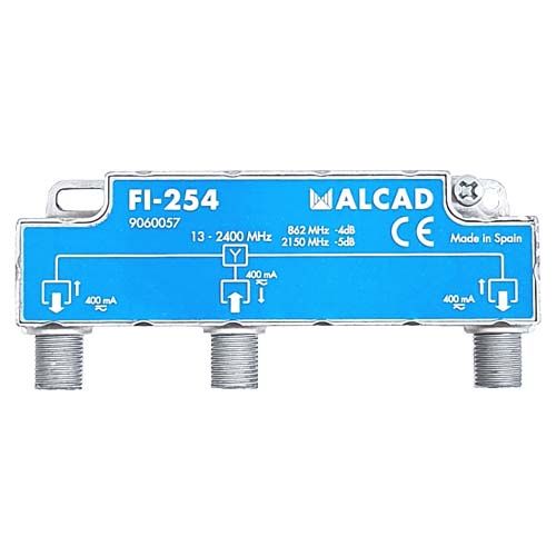 Делитель антенный / 2 выхода / 5,5 дБ / 13-2400 Мгц / Alcad / FI-254