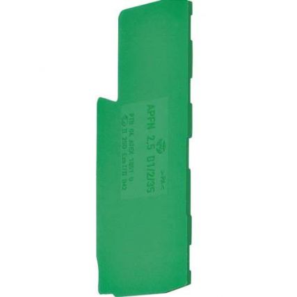 Заглушка для клемм KYA02E3 / зеленая / Hager / KWE08GR