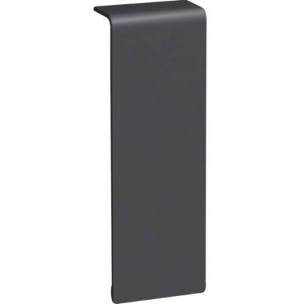 Накладка на стык / для плинтуса 20х115 мм (ВхШ) / черный - графит / RAL9011 / Hager / SL2011579011