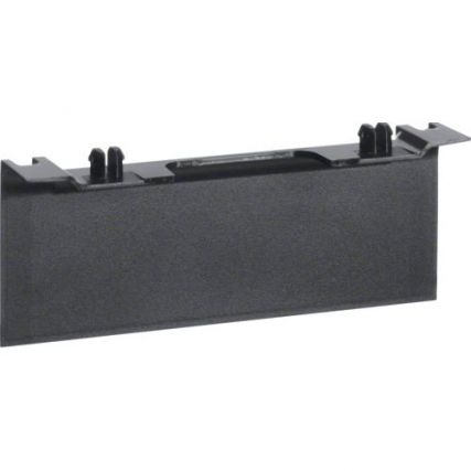 Нижняя накладка универсальных держателей / для плинтуса 20х115 мм (ВхШ) / черный - графит / RAL9011 / Hager / SL20115AC9011