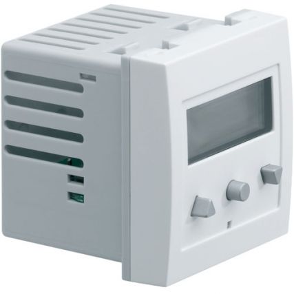 Выключатель жалюзи электронный / с дисплеем / 250V / 45х45 / белый / Systo Hager / WS305