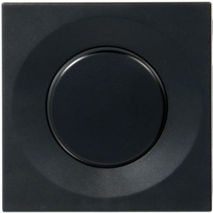 Светорегулятор кнопочный / проходной / 20-275VA  / 45х45 / черный / Systo Hager WS061N