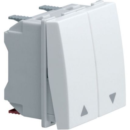 Выключатель для жалюзей / 250V / 45х45 / белый / Systo Hager / WS300