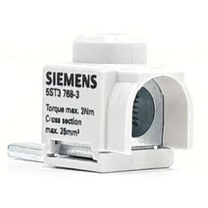 Клемма для модульных устройств / 1 x 25 мм2 / центральный кабельный ввод / 80A / Siemens / 5ST37683